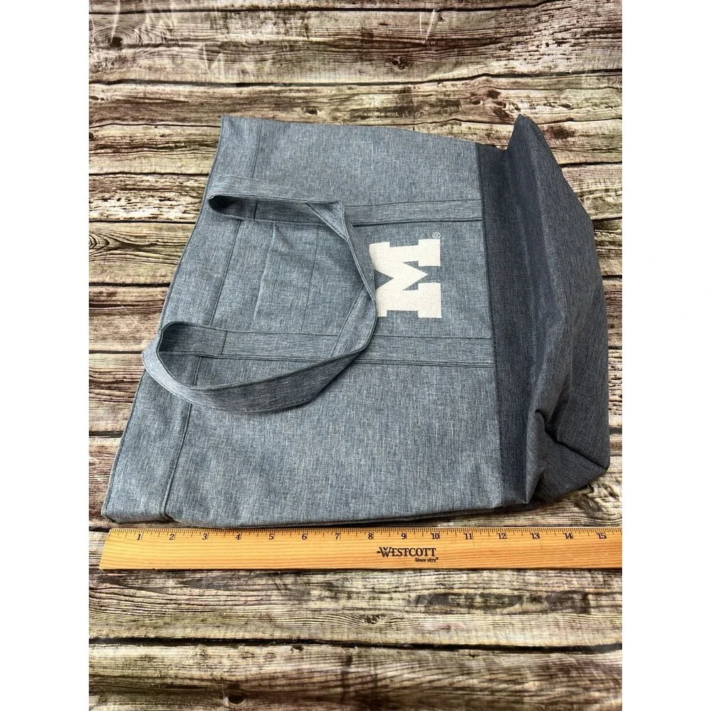 Michigan Wolverines College Tote Bag Forever Collectibles Magnetic Snap Closure